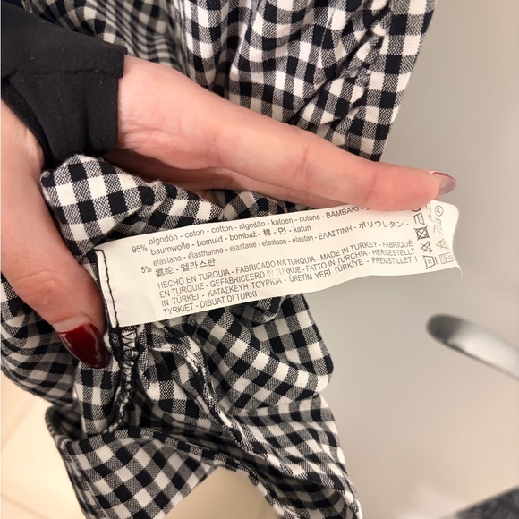 Zara Basics Gingham Bardot Mini Dress - Picture 3 of 5